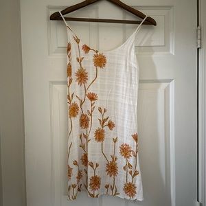 Kimchi Blue White Linen Dress